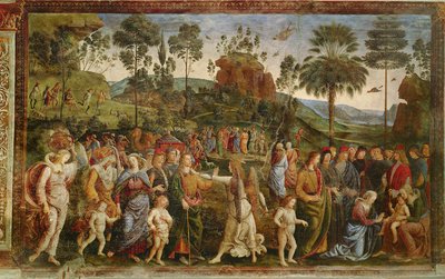 Le voyage de Moïse, c.1481-83 - Pietro Perugino